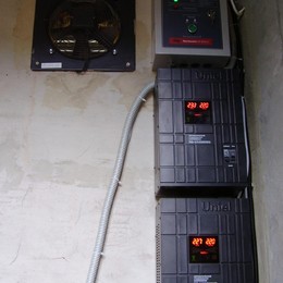 Установка генератора FUBAG BS 6600 DA ES, стабилизаторов и автоматики в частном доме, Краснодар.jp
